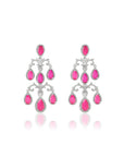 Zavi Zircon Chandelier Earrings