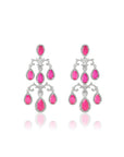Zavi Zircon Chandelier Earrings