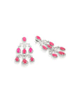 Zavi Zircon Chandelier Earrings