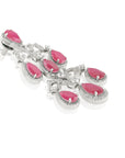 Zavi Zircon Chandelier Earrings