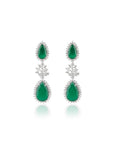 Nausher Zircon Dangler Earrings