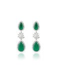 Nausher Zircon Dangler Earrings