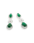 Nausher Zircon Dangler Earrings
