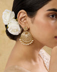 Jaali Jadau Chaandbaali Earrings