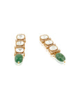 Aeshah Kundan Polki Studs