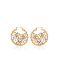 Pattha Kundan Polki Hoops