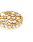 Pattha Kundan Polki Hoops