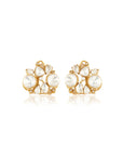 Kundan Polki Minimal Gold Stud Earrings
