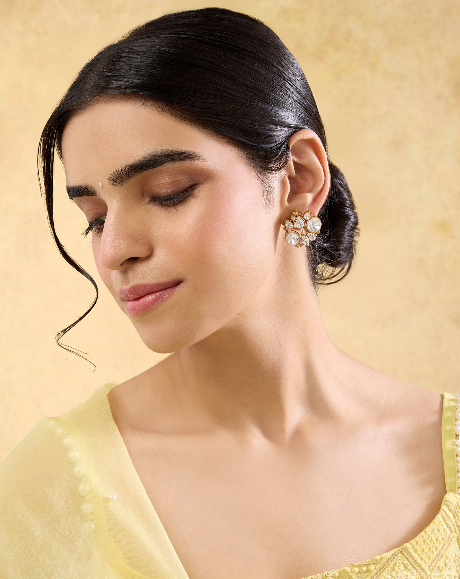 Shaamili Kundan Polki Studs