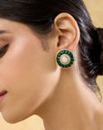 Gota Kundan Polki Studs