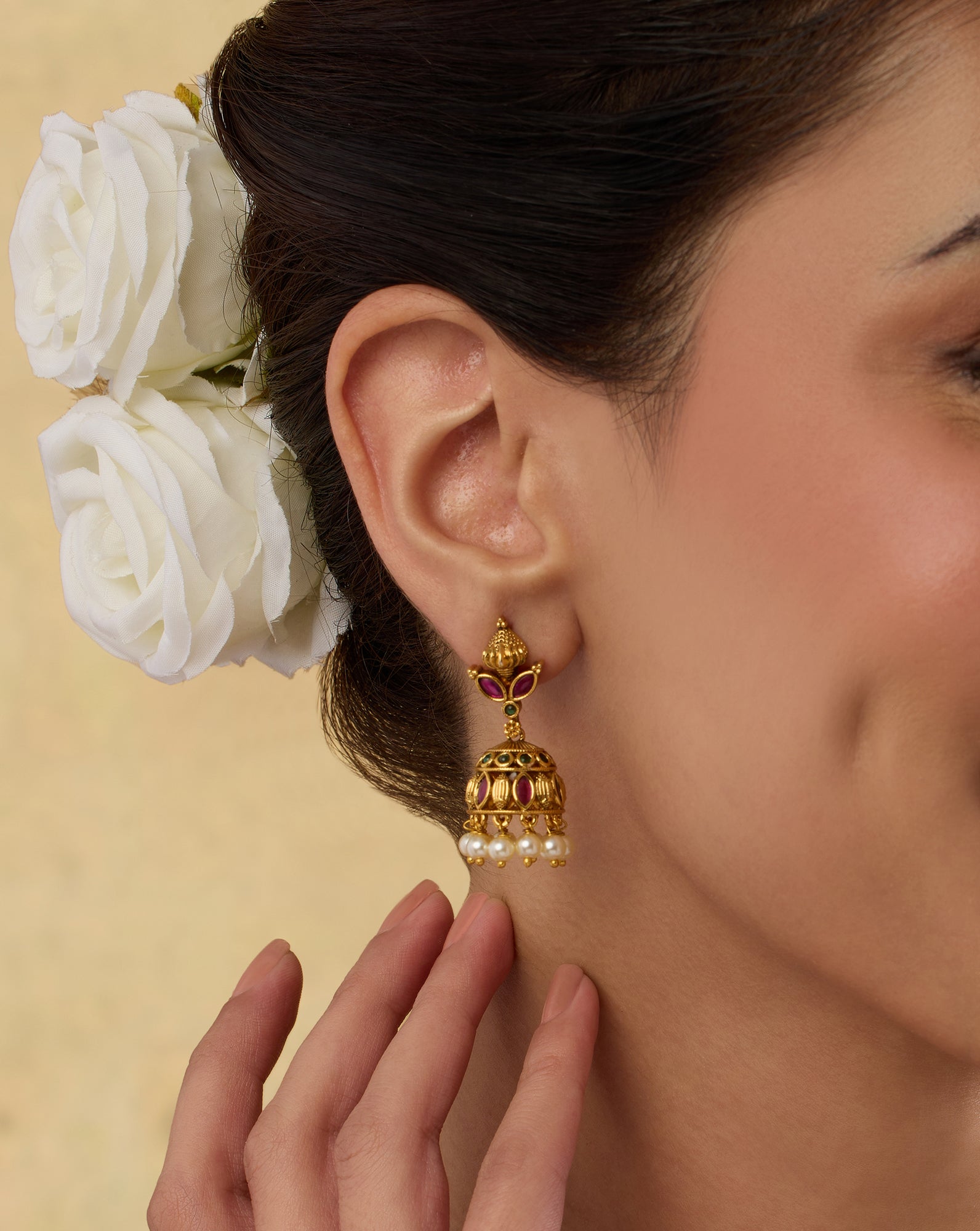 Ajrakh Temple Jhumkas