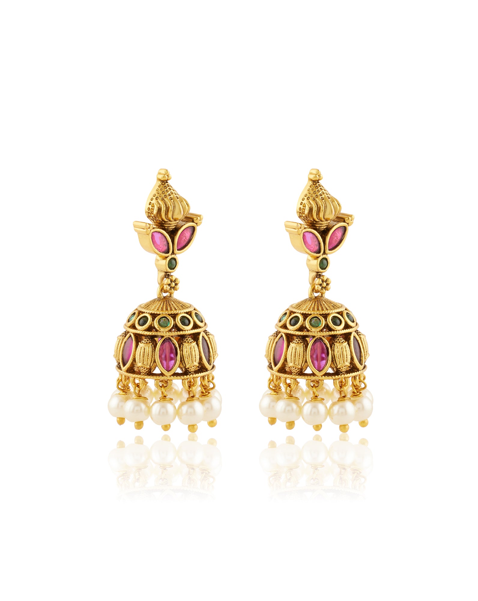 Ajrakh Temple Jhumkas