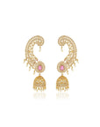 Mor Pink Jhumka Ear Cuffs
