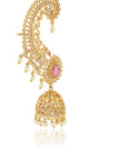 Mor Pink Jhumka Ear Cuffs