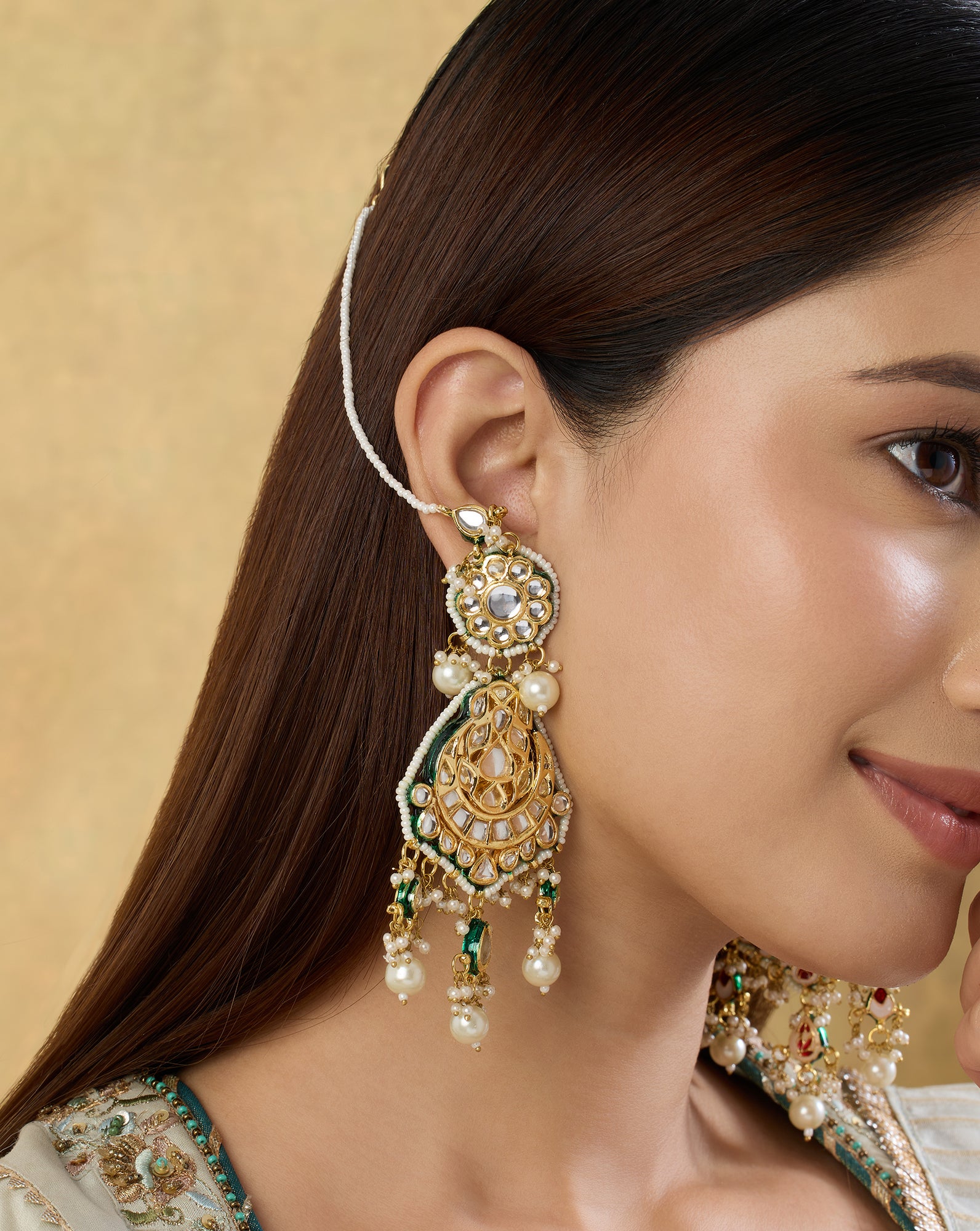 Pavee Kundan Danglers