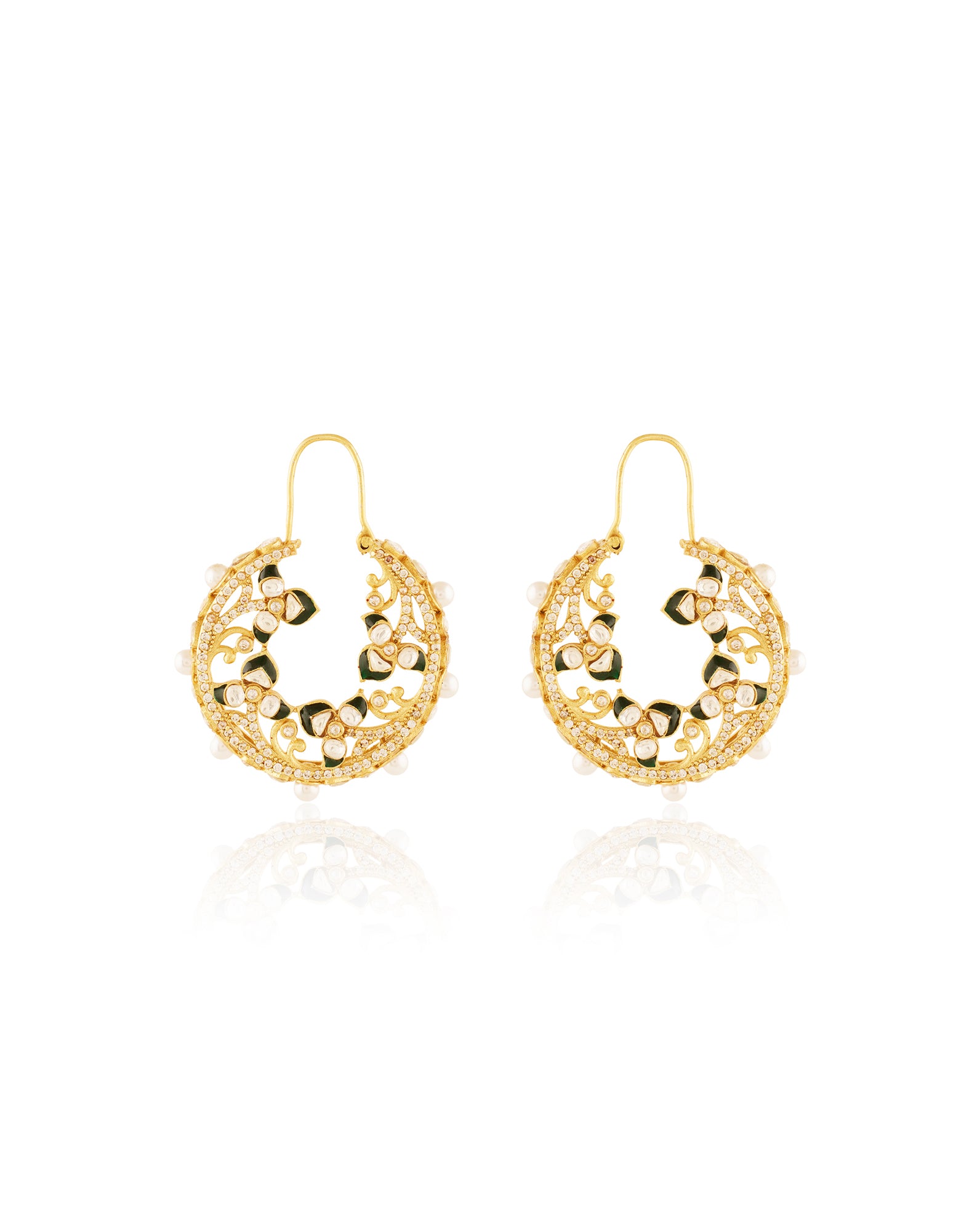 Ishvya Kundan Hoops