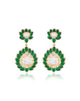 Liorna Green Kundan Danglers