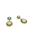 Liorna Green Kundan Danglers