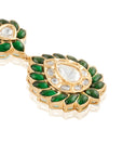 Liorna Green Kundan Danglers