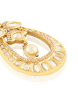 Pearl Drop Kundan Gold Dangler Earrings