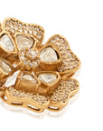 Antique Floral Kundan Gold Stud Earrings