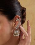 Peetal Oxidised Ear Cuffs