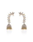 Peetal Oxidised Ear Cuffs