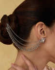 Kusha Oxidised Ear Chain