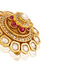 Statement Kundan Gold Stud Earrings