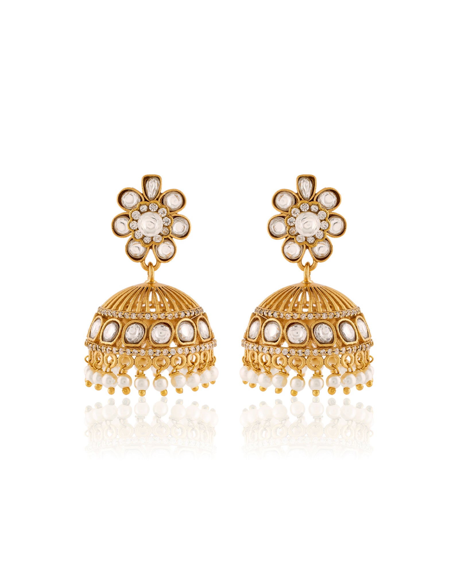 Nooré Kundan Polki Jhumkas