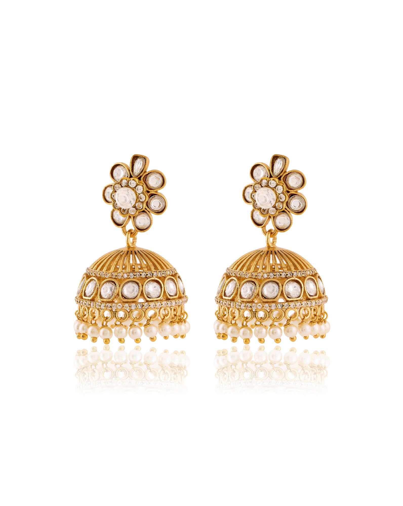 Nooré Kundan Polki Jhumkas