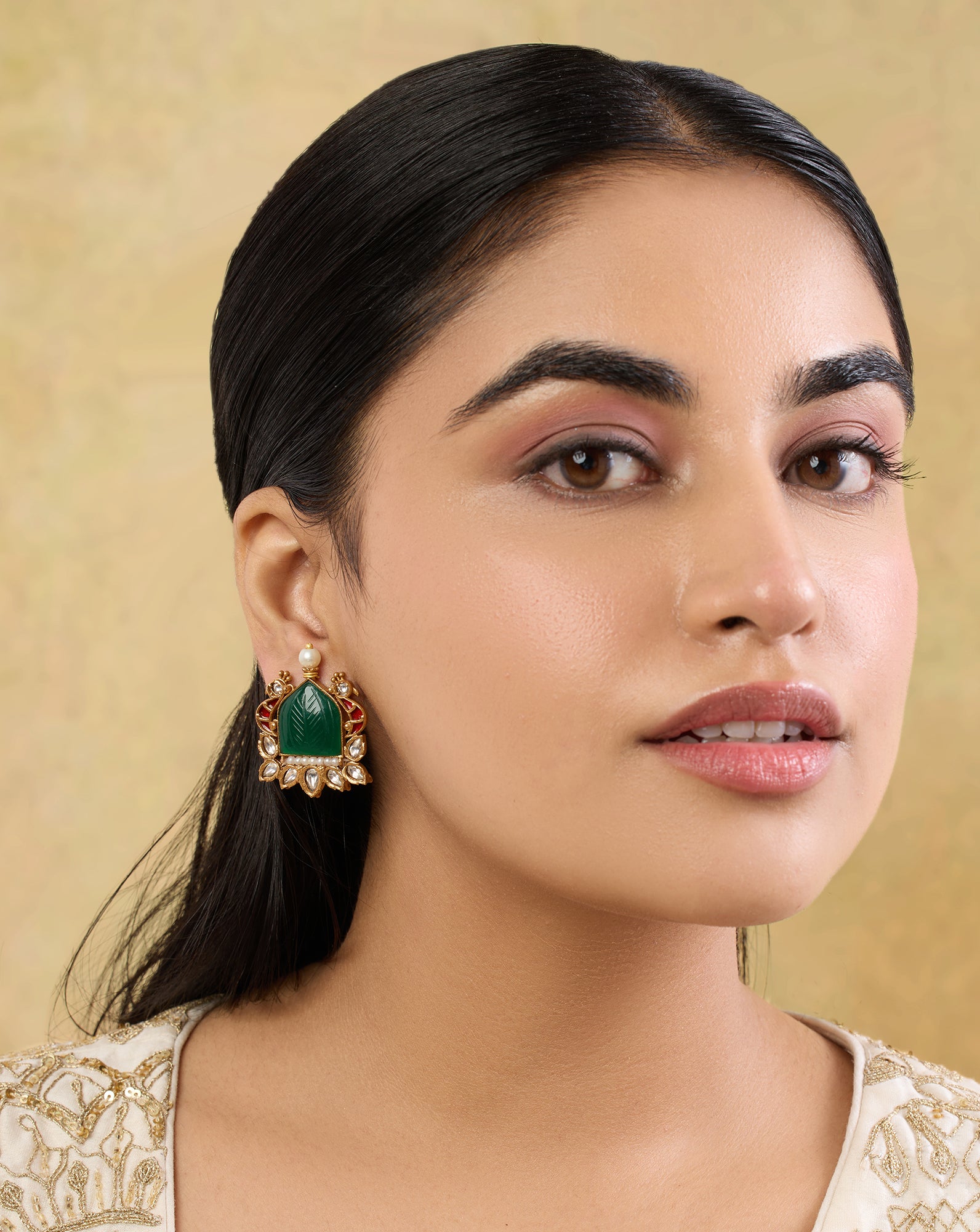 Niraee Kundan Polki Studs