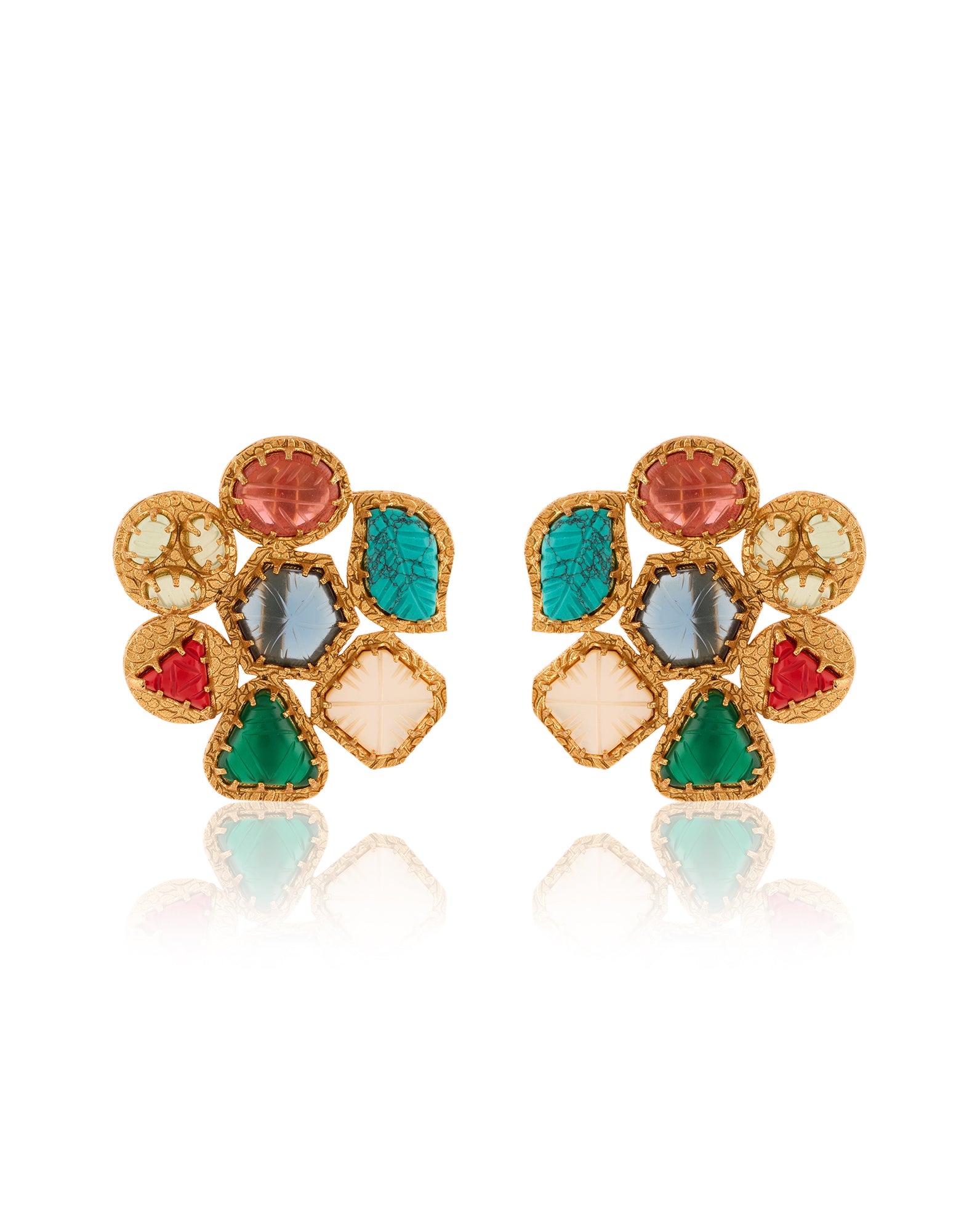Aelira Kundan Polki Studs