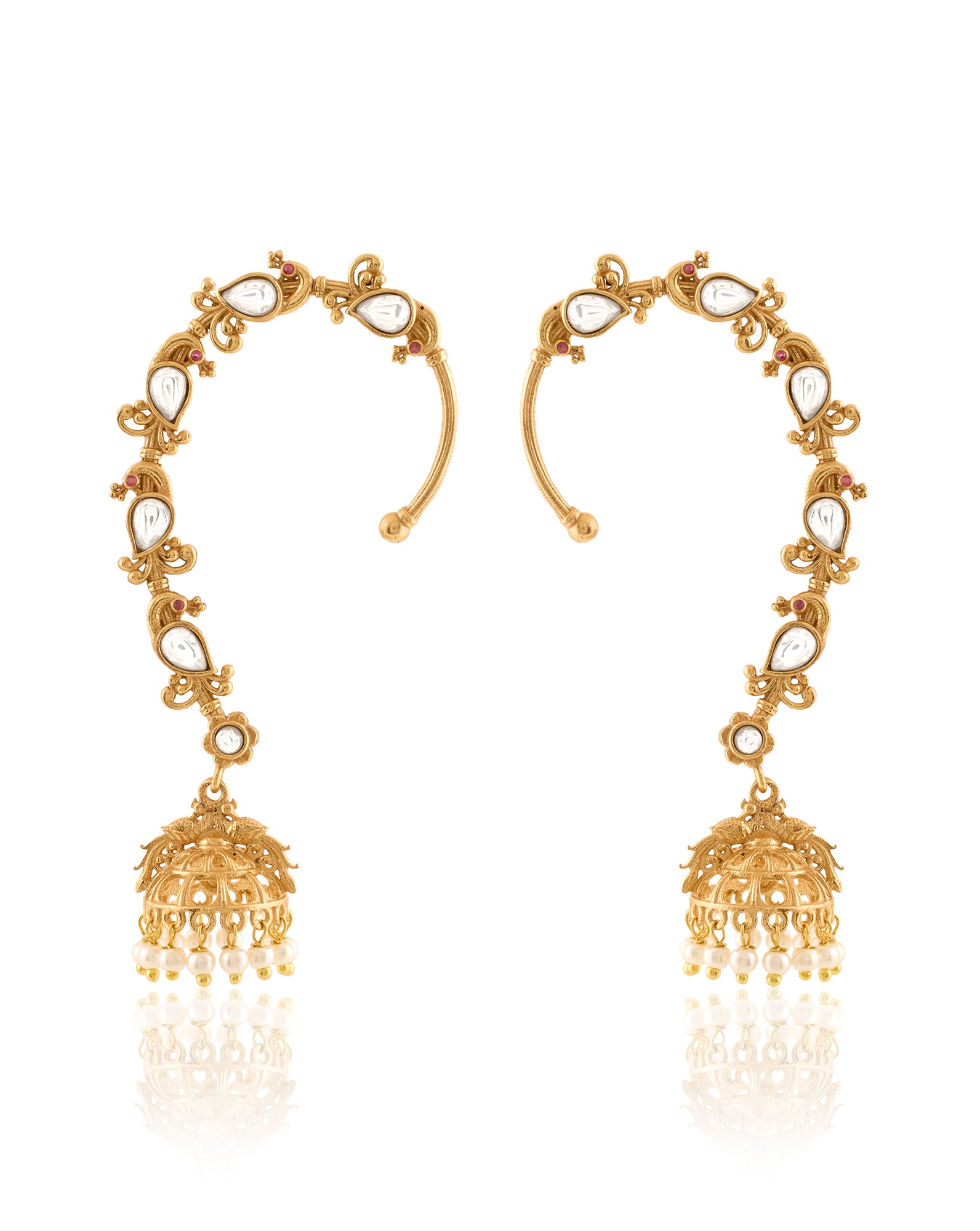 Ruvya Kundan Polki Ear Cuffs