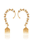 Kundan Polki Gold Jhumka Ear Cuffs
