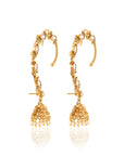 Kundan Polki Gold Jhumka Ear Cuffs