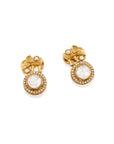 Haathi Kundan Polki Gold Stud Earrings