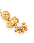 Kundan Polki Gold Ghoongroo Dangler Earrings