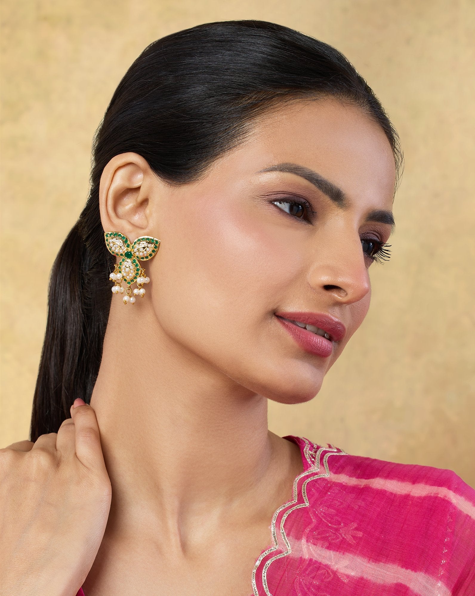 Ruddhi Jadau Studs