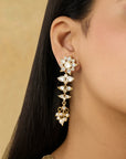 Kamalini Kundan Gold Earrings