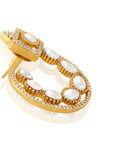 Kundan Gold Circular Earrings