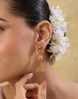 Nimeera Temple Dangler Earrings