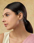 Mayira Oxidised Silver Ear Cuff