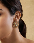Keshira Kundan Polki Stud Earrings