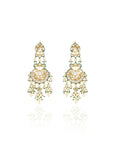 Rishaya Kundan Polki Dangler Earrings