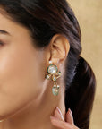 Veniva Kundan Polki Dangler Earrings