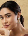 Veniva Kundan Polki Dangler Earrings