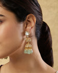 Vinamra Kundan Polki Jhumka Earrings