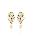 Rominee Kundan Polki Stud Earrings