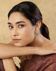 Rominee Kundan Polki Stud Earrings